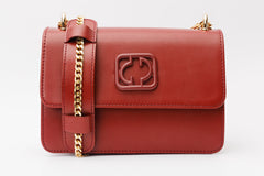 The Maneadero Dark Red Leather Handbag - Vinci Leather