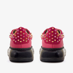The Venezia Fuchsia Leather Sneaker - Vinci Leather