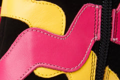 The Tario Black Suede Leather Ankle Boot - Vinci Leather