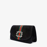 The Afega Black Suede Leather Handbag - Vinci Leather