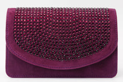 The Ailano Purple Leather Handbag - Vinci Leather