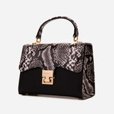 The Venezia Black Leather Handbag - Vinci Leather