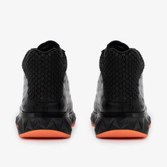 The Caesars Black Leather High-Top Sneaker - Vinci Leather
