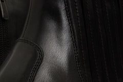 The Sorhag Black Leather Dress Boot - Vinci Leather