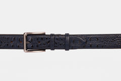 The Savamala Blue Leather Belt - Vinci Leather