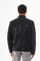 The Varden Black Leather Jacket - Vinci Leather