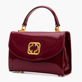 The Rosalinda Burgundy Leather Handbag - Vinci Leather