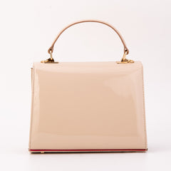 The Ege Beige Leather Handbag - Vinci Leather