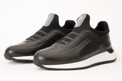 The Sonoma Black Leather Sneaker - Vinci Leather