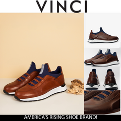 The Sonoma Tan Leather Sneaker - Vinci Leather