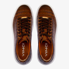 The Dublin Tan Leather Sneaker - Vinci Leather