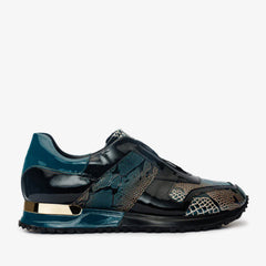 The Milano Snk Green Leather Sneaker - Vinci Leather