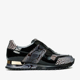 The Milano Snk Black White Leather Sneaker - Vinci Leather