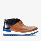 The Kagan Tan Wingtip Chukka Sneaker Boot - Vinci Leather
