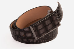 The Mississippi Gray Leather Belt - Vinci Leather