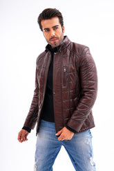 The Modena Quilted Leather Jacket - Vinci Leather