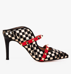 The Dosso Black Handwoven Leather Pointy Toe Sandal - Vinci Leather