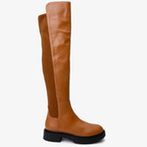 The Harmony Belle Tan Leather Knee High Boot - Vinci Leather