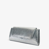 The Ege Silver Leather Clutch - Vinci Leather