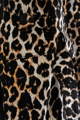 Sienna Abstract Art Leather Jacket – Leopard Edition - Vinci Leather
