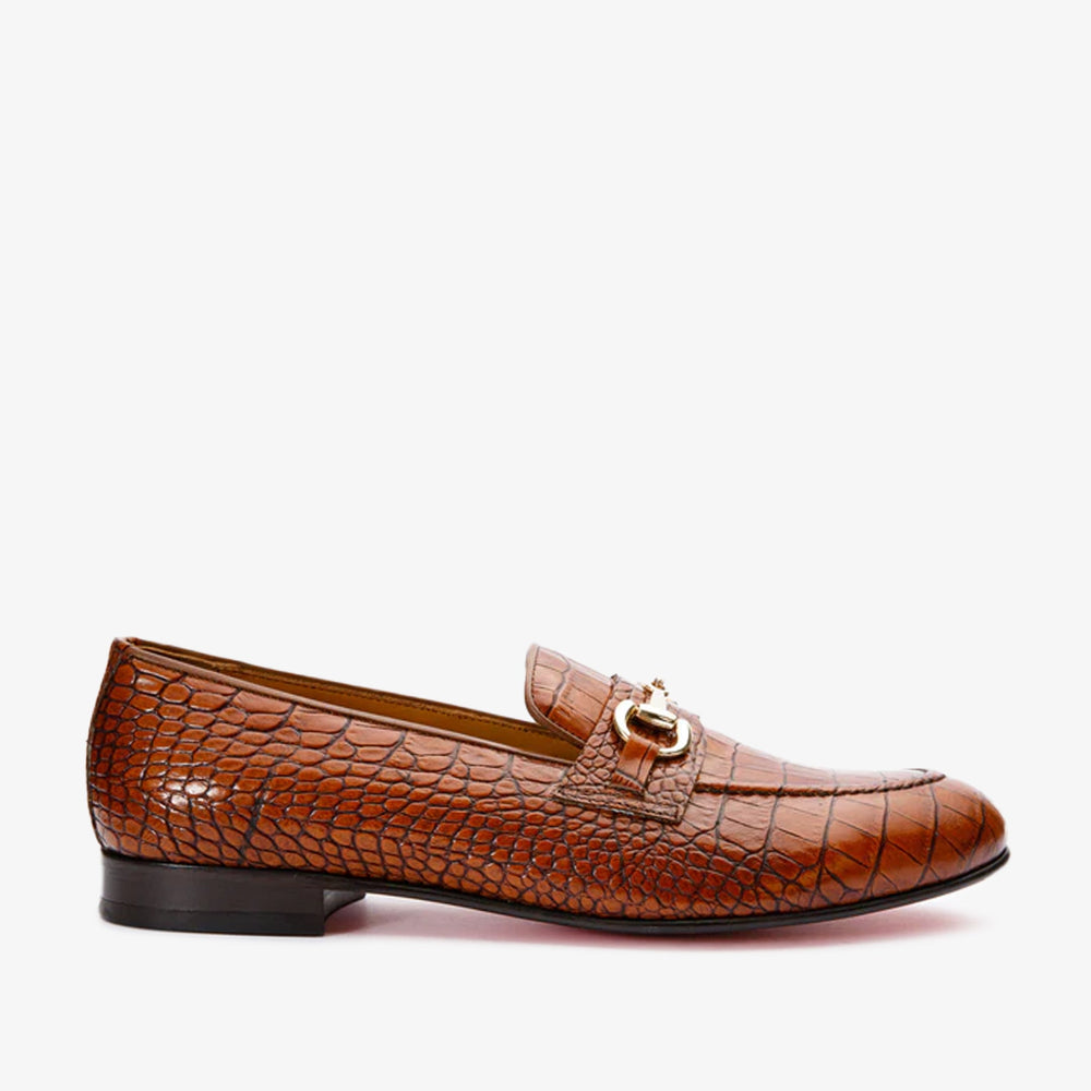 The Monaco Tan Leather Shoe Bit Loafer - Vinci Leather