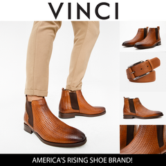 The Oslo Tan Leather Chelsea Boot - Vinci Leather