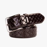 The Rico Burgundy Color Calfskin Belt - Vinci Leather