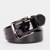 The Dodoma Navy Patent Leather Belt - Vinci Leather