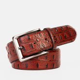 The Savamala Burgundy Leather Belt - Vinci Leather