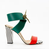 The Bloke Ankle Strap Multicolor Leather Sandal - Vinci Leather