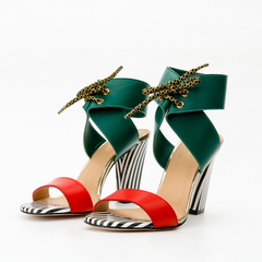 The Bloke Ankle Strap Multicolor Leather Sandal - Vinci Leather
