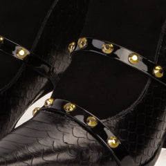 The Valentina Leather Block Heel Boot - Vinci Leather
