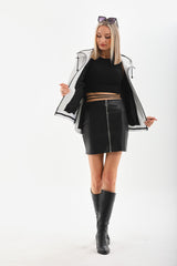 The Polar White Leather Leather Jacket - Vinci Leather