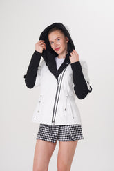 The Hudson White Leather Jacket - Vinci Leather