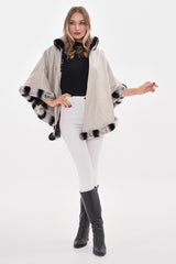 The Glacier Light Beige Reversible Leather Jacket - Vinci Leather