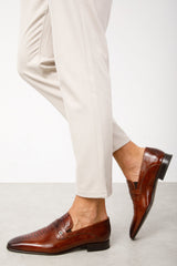 The Bangkok Tan Penny Loafer Shoe - Vinci Leather