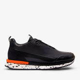 The Milford Black Leather Sneaker - Vinci Leather