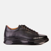 The Peklin Black Leather Sneaker - Vinci Leather