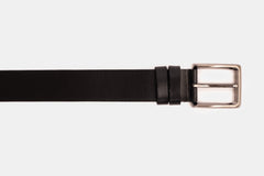 The Mercury Black Calfskin Belt - Vinci Leather