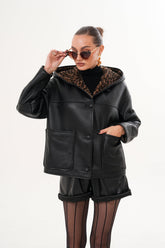 The Felina Black Leather Jacket - Vinci Leather