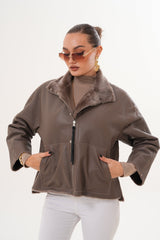 The Geneva Reversible Shearling Leather Jacket - Vinci Leather
