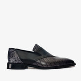 The Mississippi Black Leather Loafer Shoe - Vinci Leather