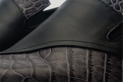 The Mississippi Black Leather Loafer Shoe - Vinci Leather