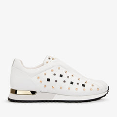 The Infanta White Spike Leather Sneaker Limited Edition - Vinci Leather
