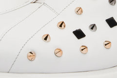 The Infanta White Spike Leather Sneaker Limited Edition - Vinci Leather