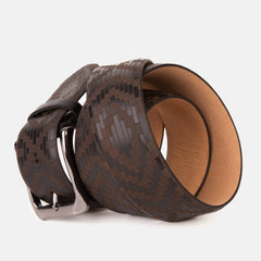 The Meram Black Calfskin Belt - Vinci Leather