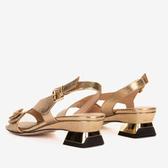 The Iconic Gold Leather Sandal - Vinci Leather