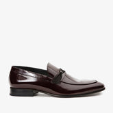 The Dodoma Burgundy Patent Leather Loafer Shoe - Vinci Leather