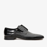The San Severo Black Patent Leather Derby Shoe - Vinci Leather