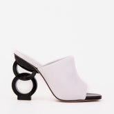 The Cymmer White Leather Sandal - Vinci Leather